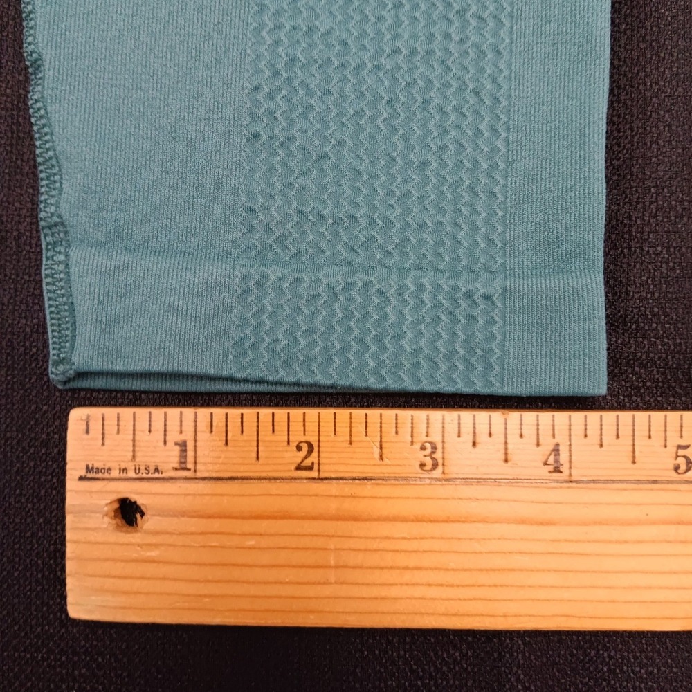 Adidas 11 Honore Formotion Ribbed High Rise Leggings Teal Green Women's Small - Picture 7 of 9